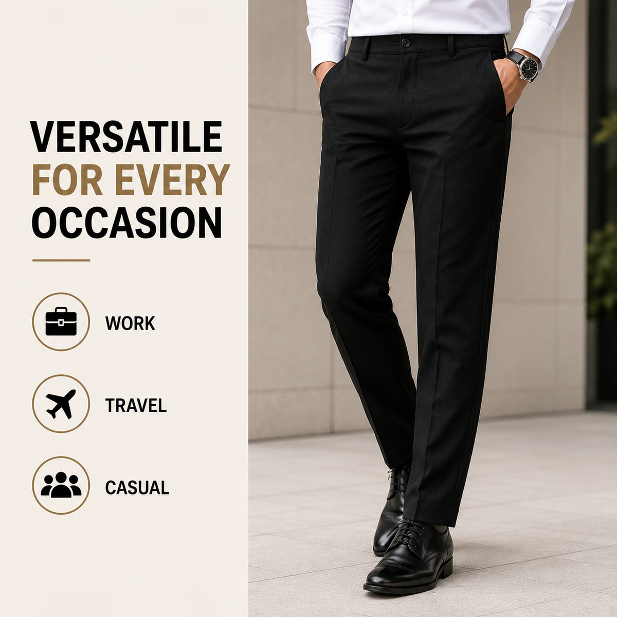Menlite Comfort Plus formal trousers for men 
